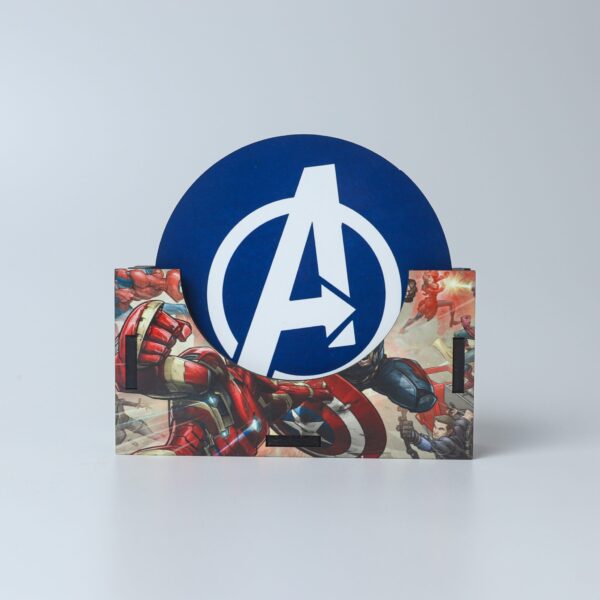 Avengers Assemble MDF Round Coaster Set with Holder – Set of 6